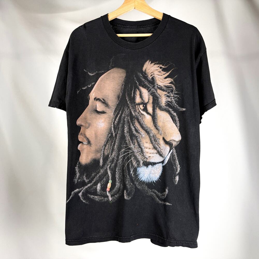 Vintage Bob Marley Lion Rastafarian T-Shirt - Large